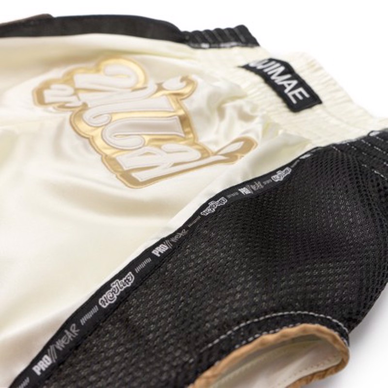 FUJIMAE PROWEAR THAI SHORTS - white/gold